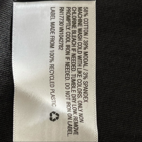 a new day Short Sleeve Ribbed Black Tee NWT - Picture 5 of 6